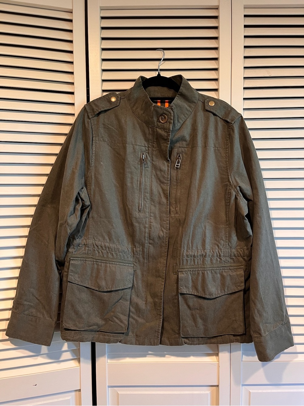 🫒jcpenney Olive Green Utility Field Jacket - Casual Military Style